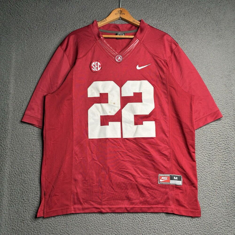 Vintage Nike Team Alabama Crimson Tide #22 NCAA Football Jersey Red Size M